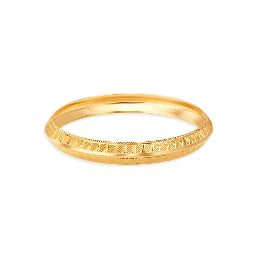 Buy Dazzling Gold Kada for Men at Best Price Tanishq UAE
