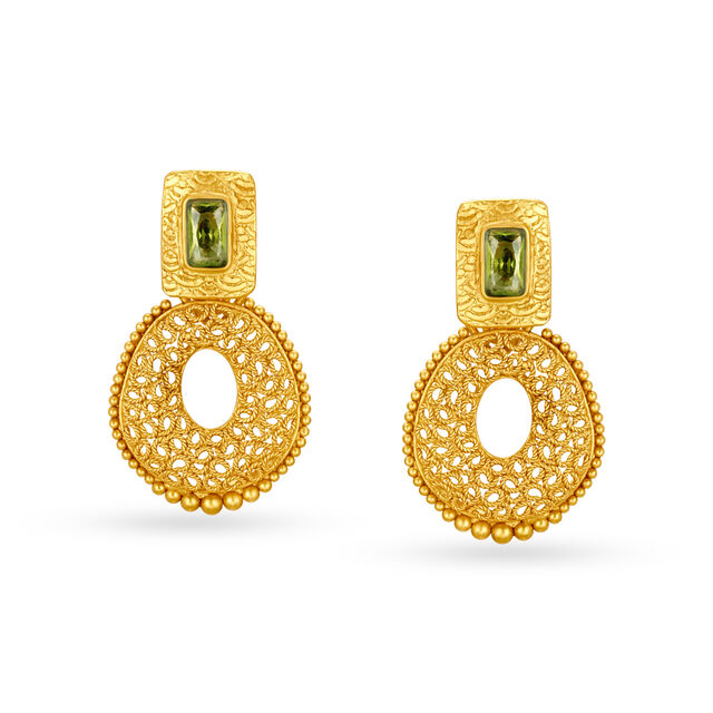 Ethereal Gold Pendant and Earrings Set,,hi-res