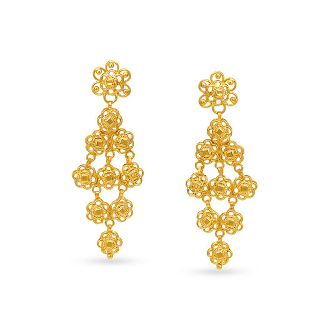 Layered Floral Necklace Set,,hi-res 3