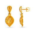 Intricate 22 Karat Yellow Gold Leaf Drops,,hi-res 2