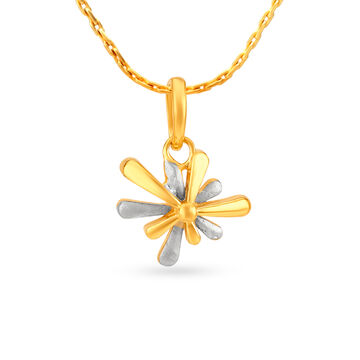 Twinkling Spark 18 Karat Gold Pendant For Kids