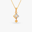 Classy 22 Karat Yellow Gold Geometric Pendant,,hi-res 