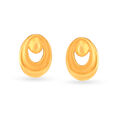 Dainty Serene Gold Stud Earrings 