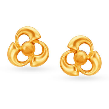 Fancy Floral Stud Earrings for Kids