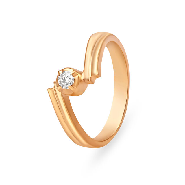 Sculptural Wave Gold Ring,,hi-res