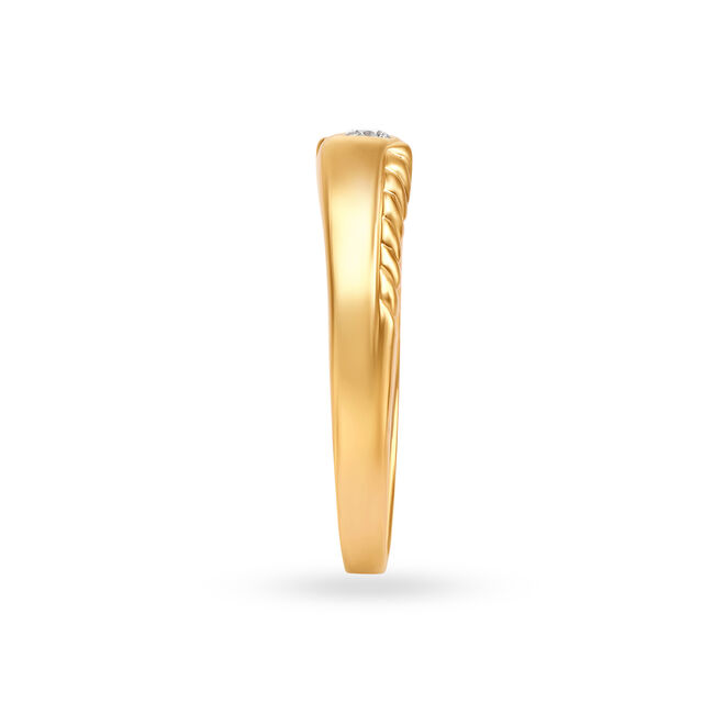 Stunning Single Stone Diamond Finger Ring For Men,,hi-res 3