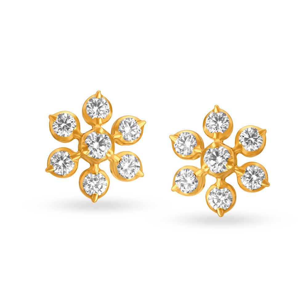Tanishq gold studs with price cheap