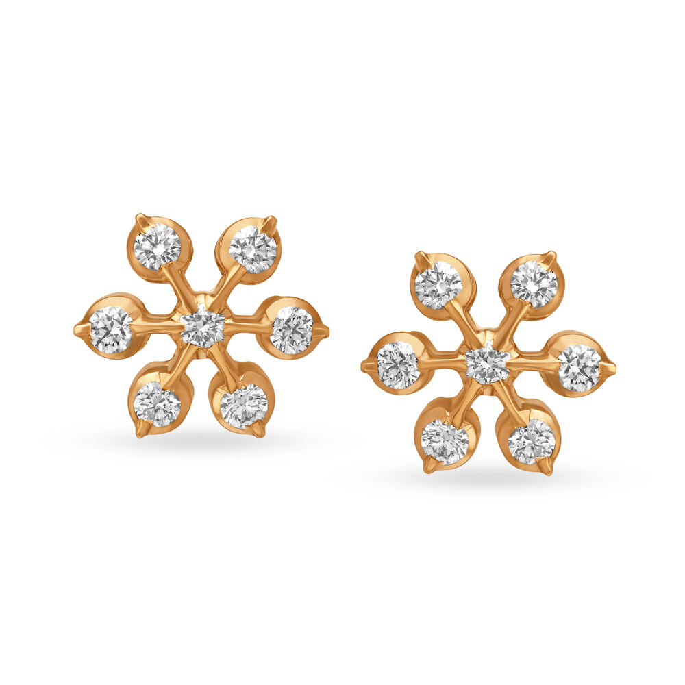 Snowflake earrings diamond deals