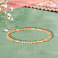 Charming Geometric Diamond Bangle 