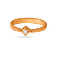 Contemporary Single Stone Studded Diamond Finger Ring,,hi-res 2