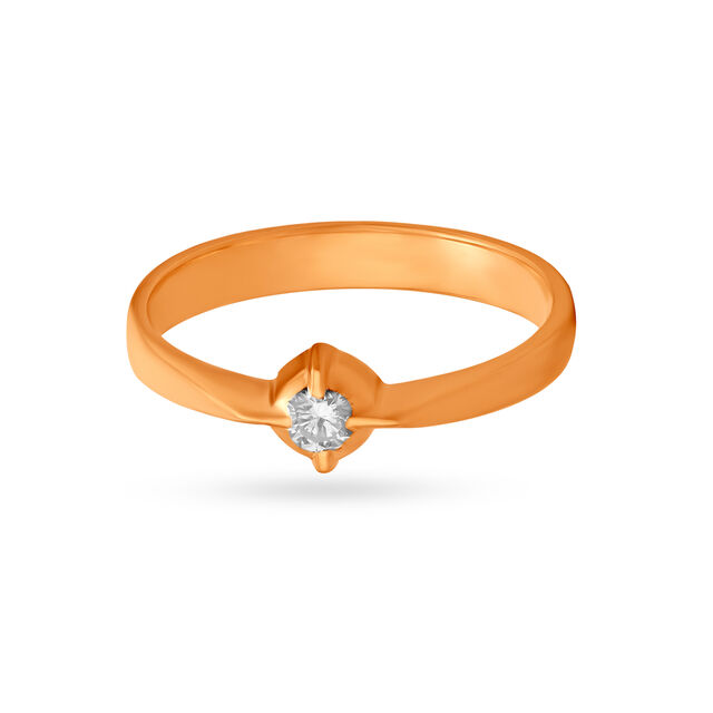 Diamond Finger Ring With Single Stone,,hi-res