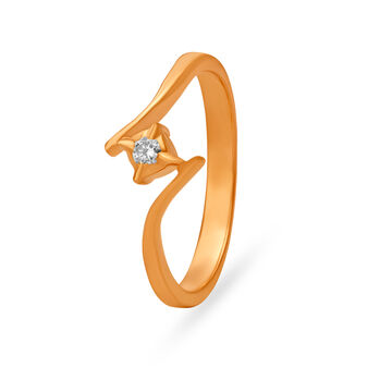 Fancy Cut Single Stone Diamond Finger Ring