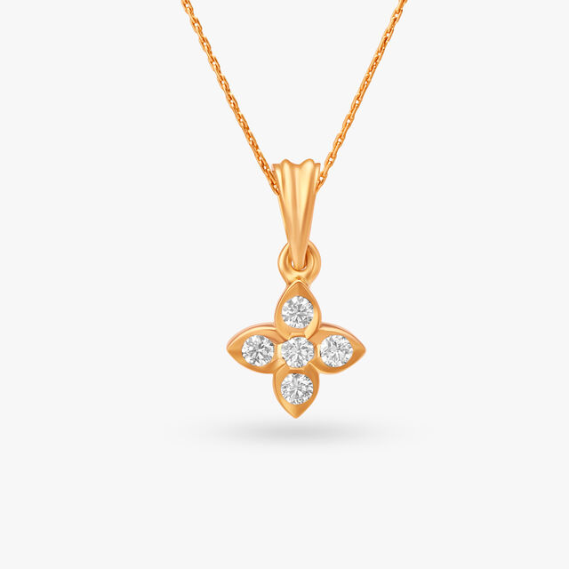 Simplistic Diamond Stud Pendant
