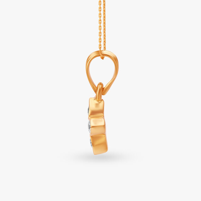 Simplistic Diamond Stud Pendant