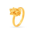 Royal 22 Karat Yellow Gold Lord Ganesha Finger Ring,,hi-res 