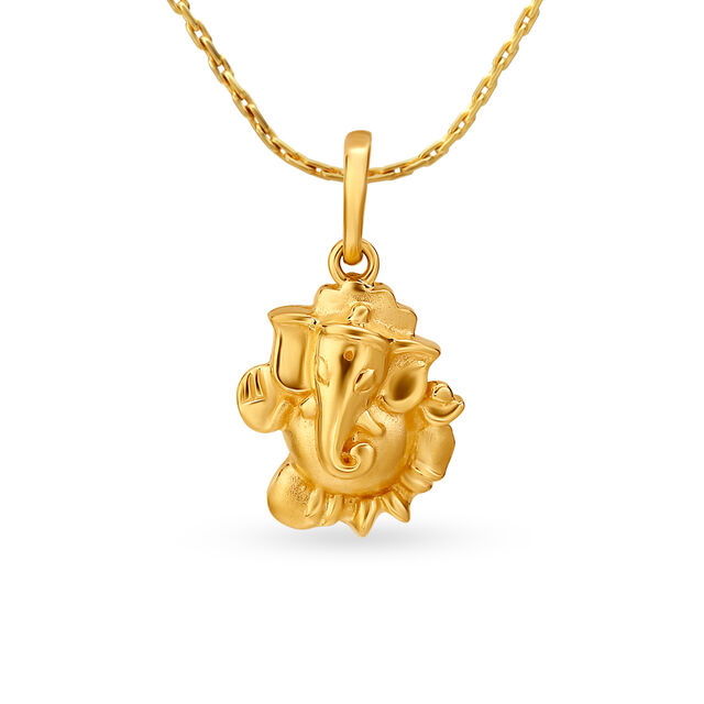 Religious Ganesha Gold Pendant 