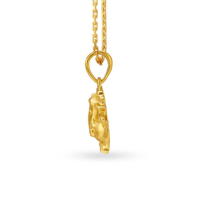 Religious Ganesha Gold Pendant 2