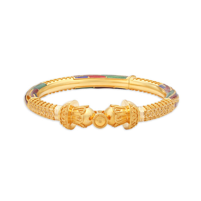 Ornate Traditional Gold Bangle 