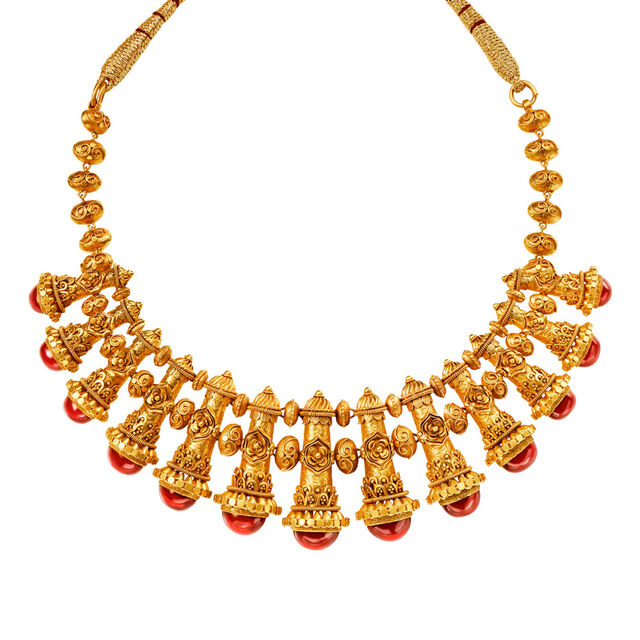 Grand Gold Necklace Set Perfect for Any Bride,,hi-res 
