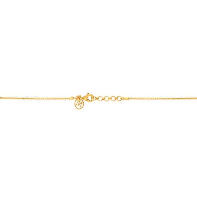 18 KT Yellow Gold Carved Snazzy Chain With Magical Multi Designs 2
