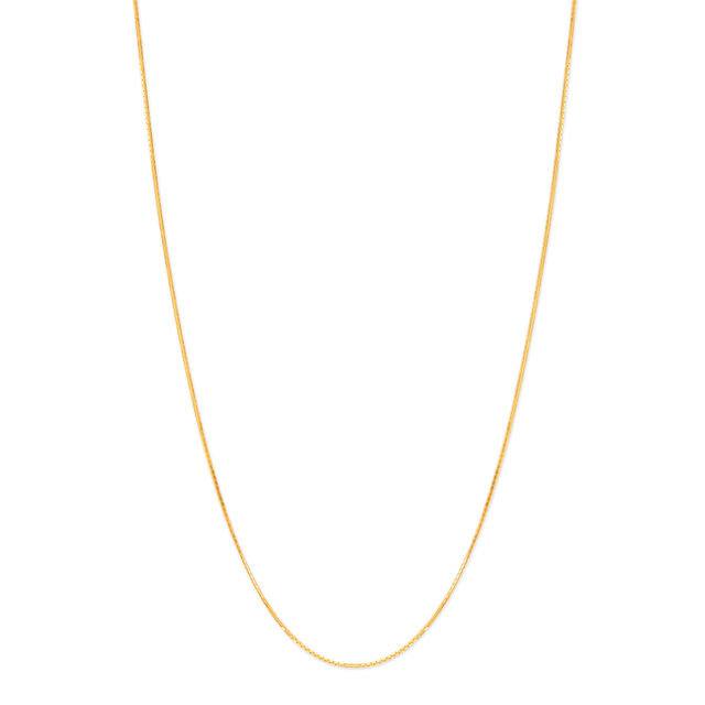 18 KT Yellow Gold Incandescent Groovy Stand Apart Chain,,hi-res 