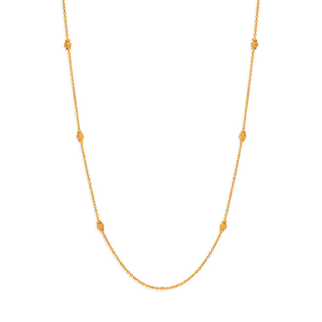 18KT Yellow Gold Urbane Elements Accentuate Revel Worthy Chain 