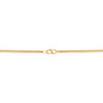 18KT Yellow Gold Luminous Trendy Triple Orb Studded Layer Gold Chain 2