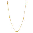 18KT Yellow Gold Textured Beaded Chain 