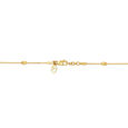 18KT Yellow Gold Carved Cylindrical Gold Beaded Chain 2