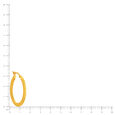 18 KT Yellow Gold Stylish Classy Hoop Earrings 6