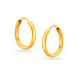 18 KT Yellow Gold Timeless Stylish Hoop Earrings,,hi-res 