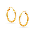 18 KT Yellow Gold Charming Minimal Hoop Earrings,,hi-res 
