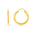 18 KT Yellow Gold Charming Minimal Hoop Earrings,,hi-res 2