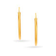 18 KT Yellow Gold Charming Minimal Hoop Earrings,,hi-res 4