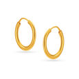 18 KT Yellow Gold Minimalistic Dainty Hoop Earrings,,hi-res 