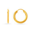 18 KT Yellow Gold Minimalistic Dainty Hoop Earrings,,hi-res 2