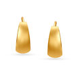 18 KT Yellow Gold Alluring Minimalistic Hoop Earrings 3