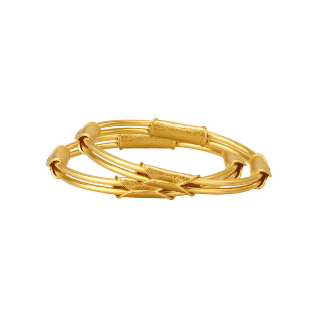 Eclectic Gold Bangles,,hi-res 
