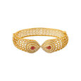 Splendid Ruby Studded Gold Bangle,,hi-res 