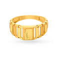 Stylish Gold Mesh Ring for Men,,hi-res 2