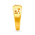 Geometric Gold Swastik Ring for Men,,hi-res 3