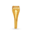 Striking 22 Karat Yellow Gold Etched Finger Ring,,hi-res 3
