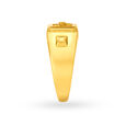 Stunning 22 Karat Yellow Gold Floral Engraved Finger Ring,,hi-res 3