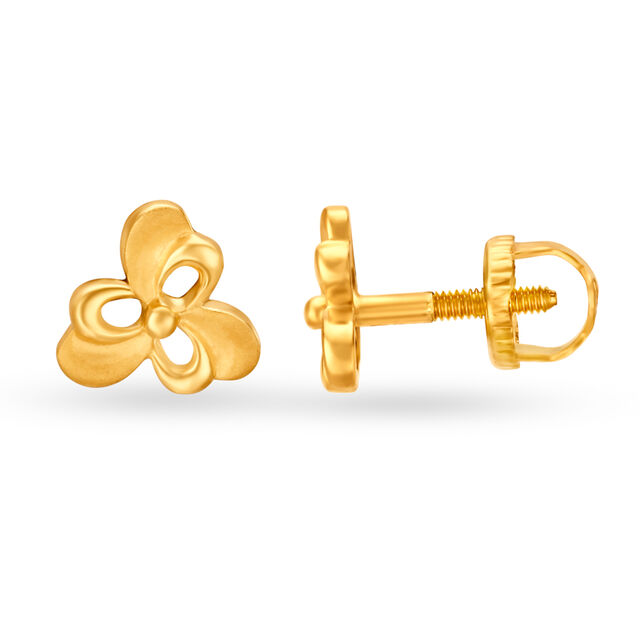 Contemporary Floral Stud Earrings For Kids 2