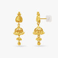 Imperial Gold Jhumka Drop Earrings,,hi-res 2