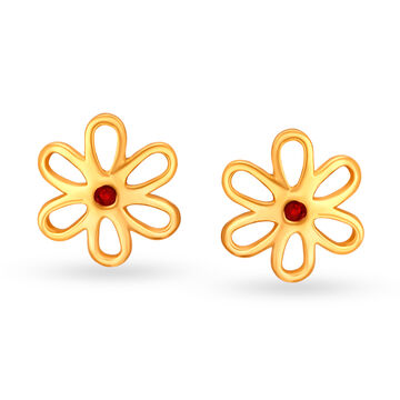 Petite Floral Stud Earrings