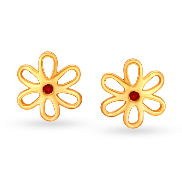 Petite Floral Stud Earrings,,hi-res 