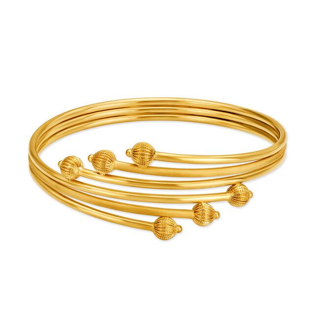 Striking Gold Bangle,,hi-res 