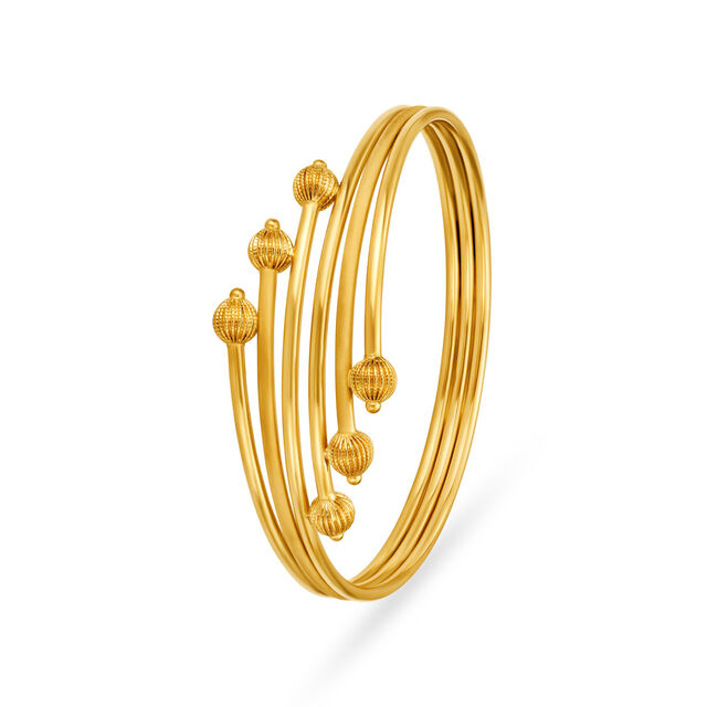 Striking Gold Bangle,,hi-res 2