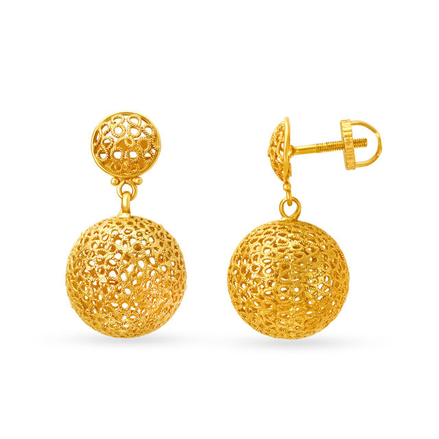 Majestic Goblet Gold Drop Earrings,,hi-res 2